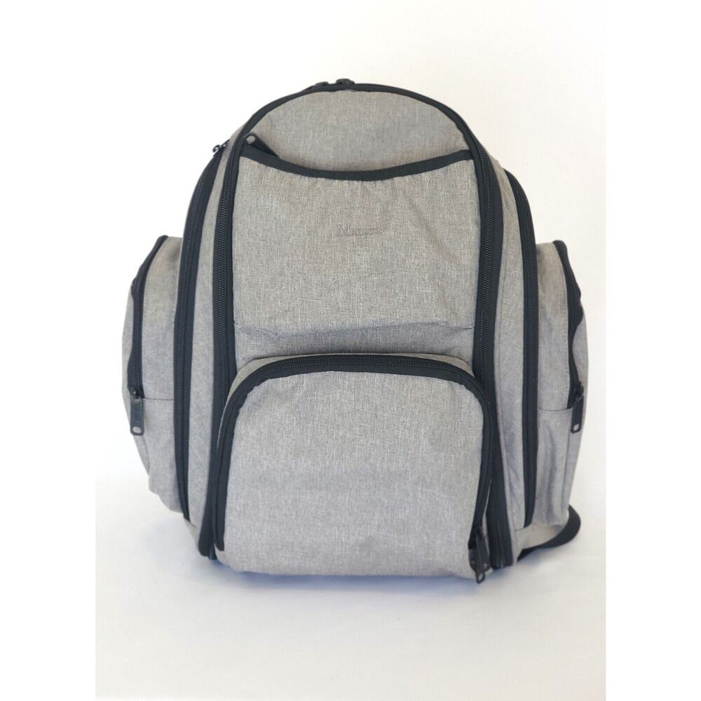 Mancro Diaper Bag Backpack, 2 Side Insulated Pockets, pockets inside, waterproof